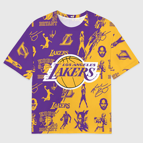 Мужская футболка оверсайз КОБИ БРАЙАНТ / 3D-принт – фото 1