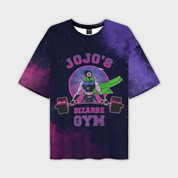 Мужская футболка оверсайз JoJo’s Bizarre Adventure Gym