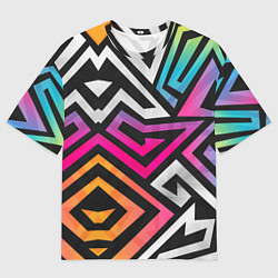 Футболка оверсайз мужская GRAFFITY, цвет: 3D-принт