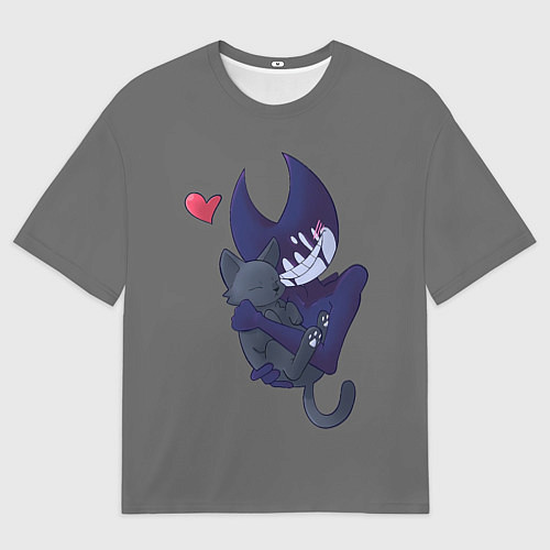 Мужская футболка оверсайз Bendy And The Ink Machine / 3D-принт – фото 1