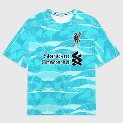 Футболка оверсайз мужская LIVERPOOL выездная сезон 2021, цвет: 3D-принт