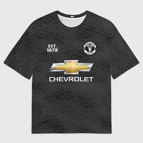 Мужская футболка оверсайз MANCHESTER UNITED 2021 - AWAY / 3D-принт – фото 1