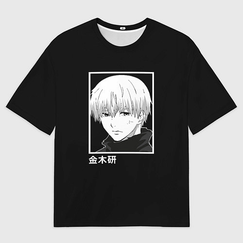 Мужская футболка оверсайз Кен Канеки / 3D-принт – фото 1