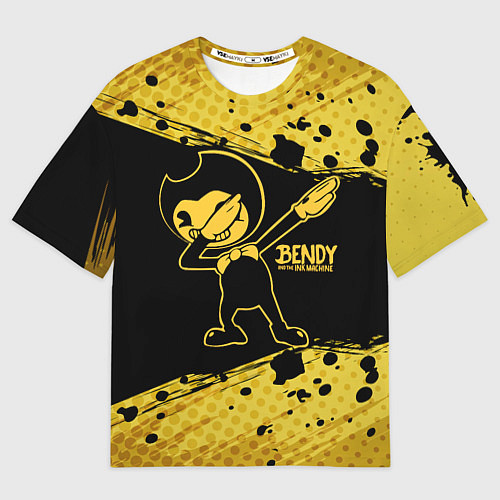 Мужская футболка оверсайз BENDY AND THE INK MACHINE / 3D-принт – фото 1