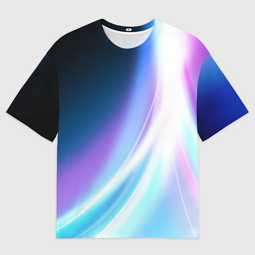 Мужская футболка оверсайз Сияние / 3D-принт – фото 1
