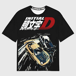 Мужская футболка оверсайз Initial D Z