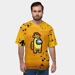 Футболка оверсайз мужская Among Us Cheese Z, цвет: 3D-принт — фото 2