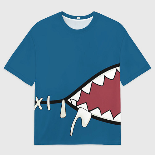 Мужская футболка оверсайз Акула gawr gura / 3D-принт – фото 1