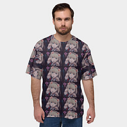 Футболка оверсайз мужская Кирари Момобами Неко, цвет: 3D-принт — фото 2