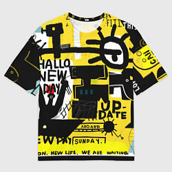 Мужская футболка оверсайз Абстракция