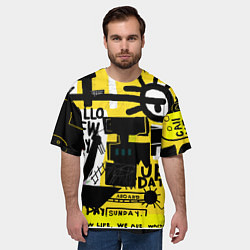 Футболка оверсайз мужская Абстракция, цвет: 3D-принт — фото 2