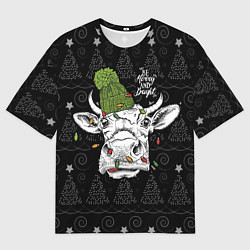 Футболка оверсайз мужская Be Merry and Bright, цвет: 3D-принт