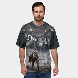 Футболка оверсайз мужская Demons Souls, цвет: 3D-принт — фото 2