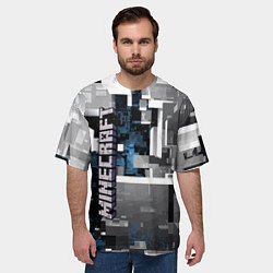 Футболка оверсайз мужская Minecraft, цвет: 3D-принт — фото 2