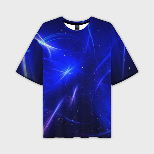 Мужская футболка оверсайз Космический вихрь / 3D-принт – фото 1