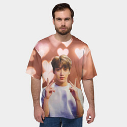 Футболка оверсайз мужская JUNGKOOK BTS, цвет: 3D-принт — фото 2