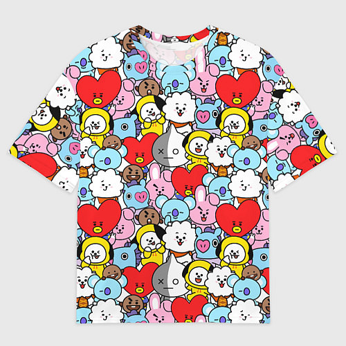 Мужская футболка оверсайз BT21 BTS / 3D-принт – фото 1