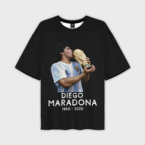 Мужская футболка оверсайз Diego Maradona / 3D-принт – фото 1