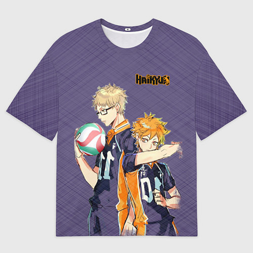 Мужская футболка оверсайз Haikyu!!! / 3D-принт – фото 1