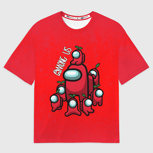 Мужская футболка оверсайз AMONG US / 3D-принт – фото 1