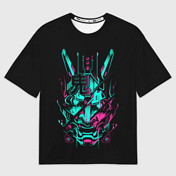 Футболка оверсайз мужская Cyber Samurai, цвет: 3D-принт