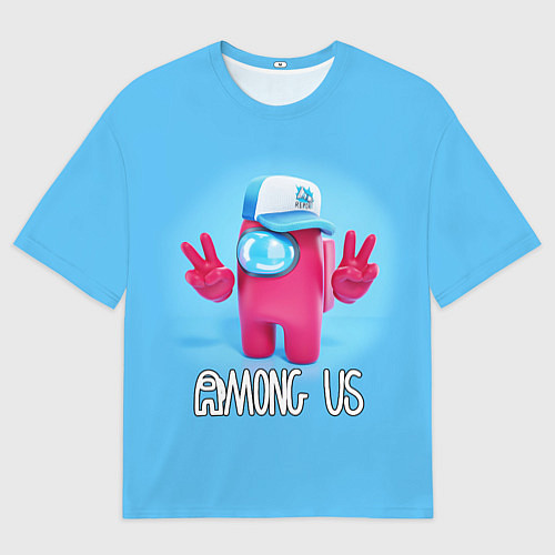 Мужская футболка оверсайз AMONG US / 3D-принт – фото 1