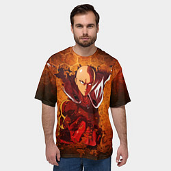 Футболка оверсайз мужская Ванпанчмен, цвет: 3D-принт — фото 2
