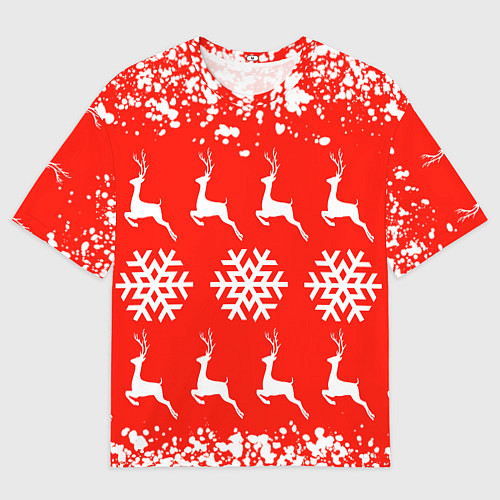 Мужская футболка оверсайз New Year / 3D-принт – фото 1