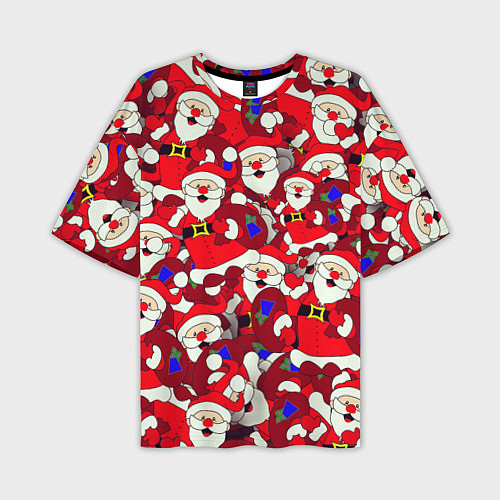 Мужская футболка оверсайз Дед Санта / 3D-принт – фото 1
