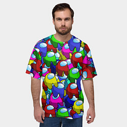 Футболка оверсайз мужская AMONG US, цвет: 3D-принт — фото 2