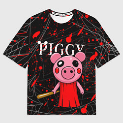 Футболка оверсайз мужская ROBLOX PIGGY, цвет: 3D-принт