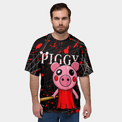 Футболка оверсайз мужская ROBLOX PIGGY, цвет: 3D-принт — фото 2