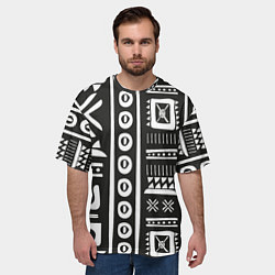 Футболка оверсайз мужская Этнический узор, цвет: 3D-принт — фото 2