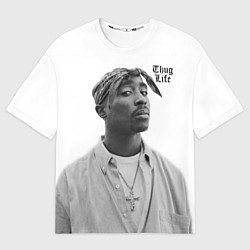 Мужская футболка оверсайз 2pac Thug Life