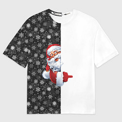 Футболка оверсайз мужская Дедушка Мороз, цвет: 3D-принт