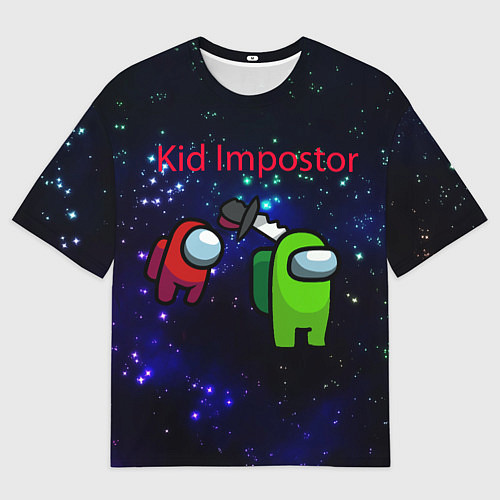 Мужская футболка оверсайз Among us Impostor / 3D-принт – фото 1