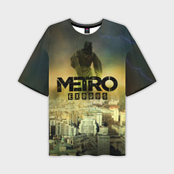 Мужская футболка оверсайз Metro logo