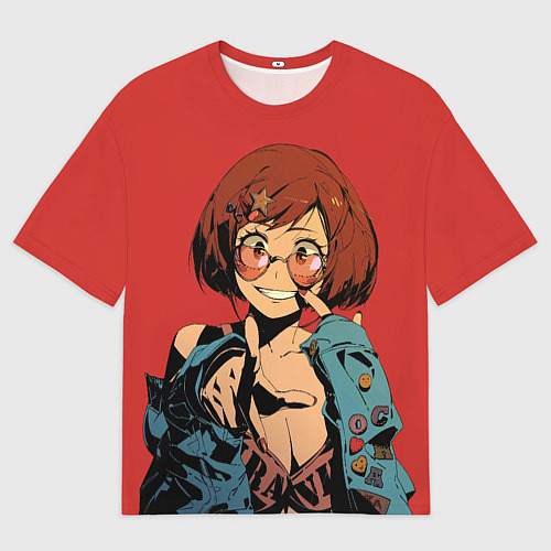 Мужская футболка оверсайз Урарака Очако Моя геройская / 3D-принт – фото 1