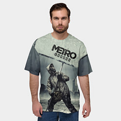 Футболка оверсайз мужская Metro Exodus, цвет: 3D-принт — фото 2