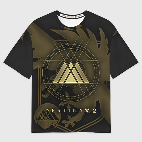 Мужская футболка оверсайз DESTINY, WARLOCK / 3D-принт – фото 1