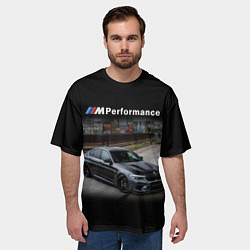 Футболка оверсайз мужская BMW Z, цвет: 3D-принт — фото 2