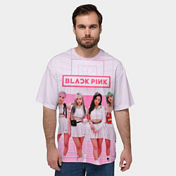 Футболка оверсайз мужская BLACKPINK, цвет: 3D-принт — фото 2