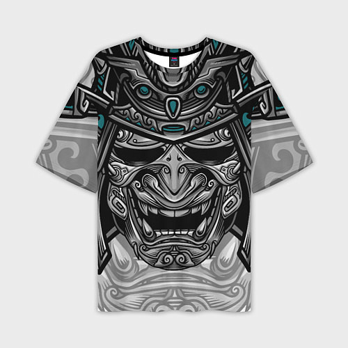 Мужская футболка оверсайз Cyber Samurai / 3D-принт – фото 1