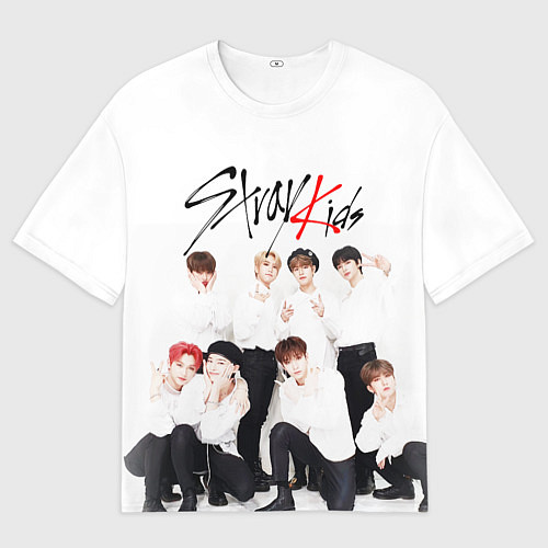 Мужская футболка оверсайз STRAY KIDS / 3D-принт – фото 1