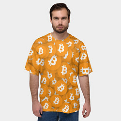 Футболка оверсайз мужская Я БИТКОИН I AM BITCOIN, цвет: 3D-принт — фото 2