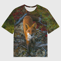 Мужская футболка оверсайз Лиса