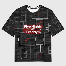 Футболка оверсайз мужская Five Nights At Freddy, цвет: 3D-принт