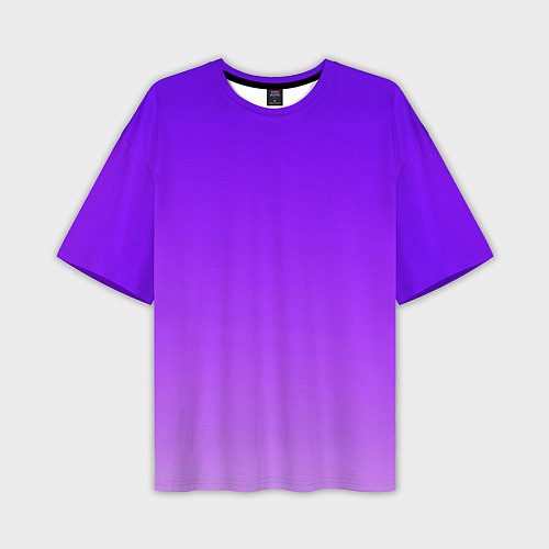 Мужская футболка оверсайз Фиолетовый космос / 3D-принт – фото 1