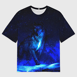 Мужская футболка оверсайз Dark Wolf