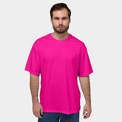 Футболка оверсайз мужская РОЗОВАЯ МАСКА, цвет: 3D-принт — фото 2